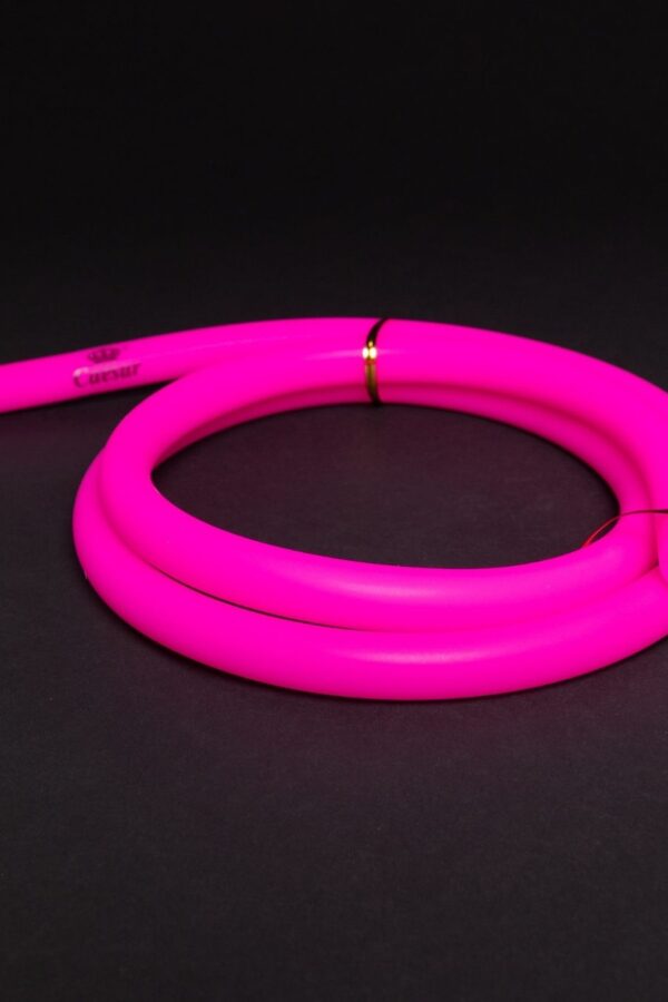 צינור סילקון מט שחור - Pink